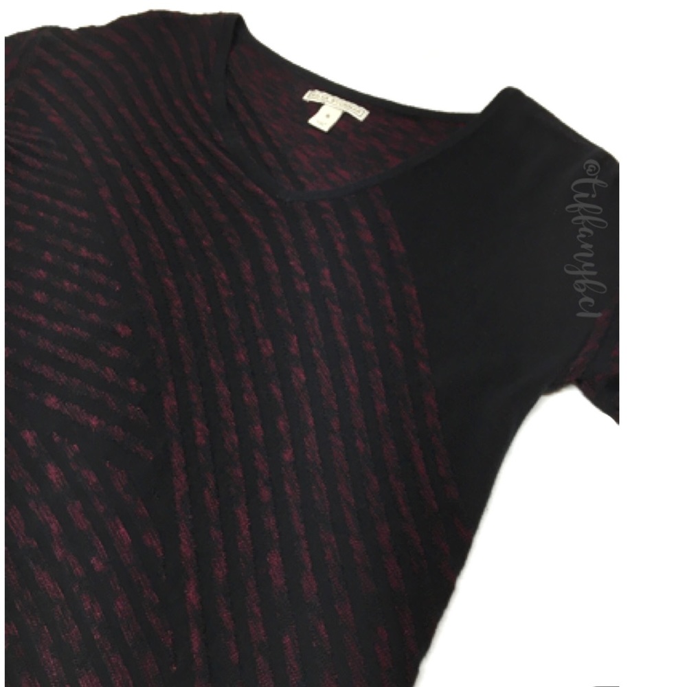Dana Buchman Asymmetrical Tunic Burgundy - Picture 4 of 14